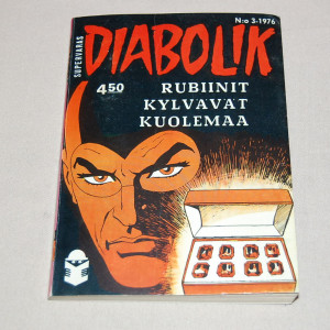 Diabolik 03 - 1976 Rubiinit kylvävät kuolemaa